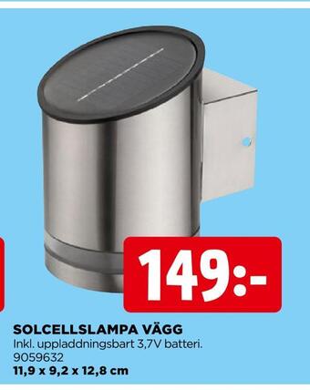 Jem&Fix Solcellslampa vägg erbjuda