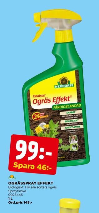 Jem&Fix Ogrässpray effekt erbjuda