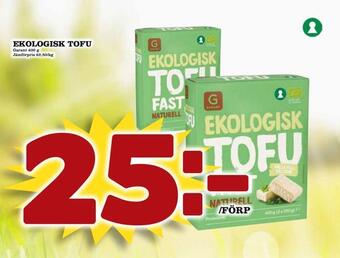 Bonum Matmarknad Ekologisk tofu erbjuda