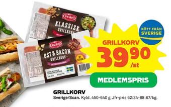 Coop Daglivs Grillkorv erbjuda