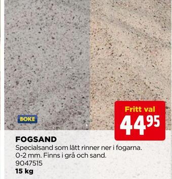 Jem&Fix Fogsand erbjuda