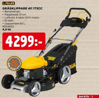 Jem&Fix Gräsklippare 4i1 173cc erbjuda
