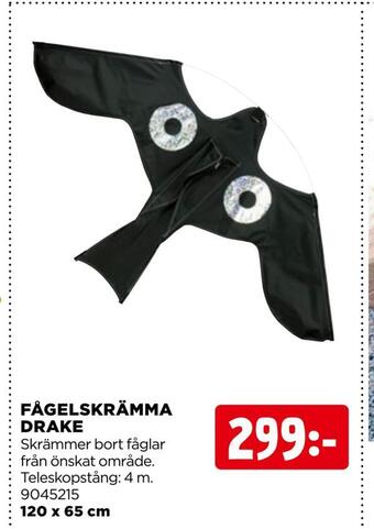 Jem&Fix Fågelskrämma drake erbjuda