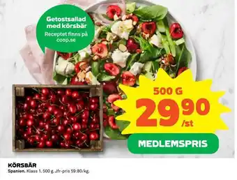 Coop Daglivs Körsbär erbjuda