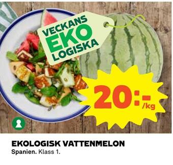 Coop Daglivs Ekologisk vattenmelon erbjuda