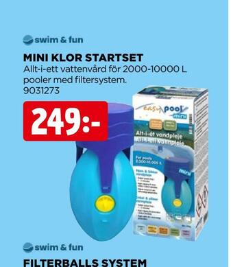 Jem&Fix Mini klor startset erbjuda