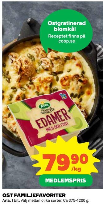 Coop Konsum Ost familjefavoriter erbjuda