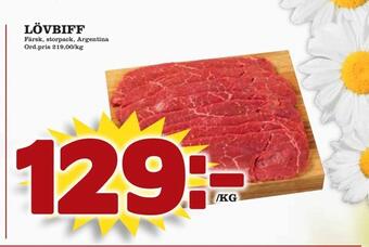 Din Mat Lövbiff erbjuda