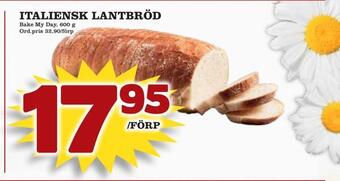 Din Mat Italiensk lantbröd erbjuda