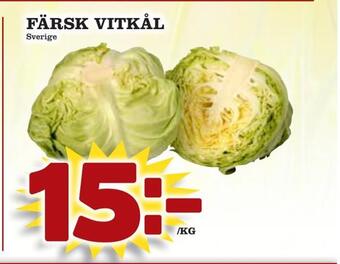 Din Mat Färsk vitkål erbjuda