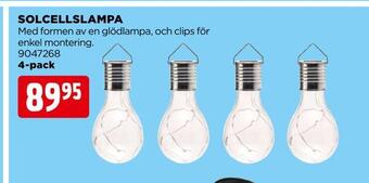 Jem&Fix Solcellslampa erbjuda