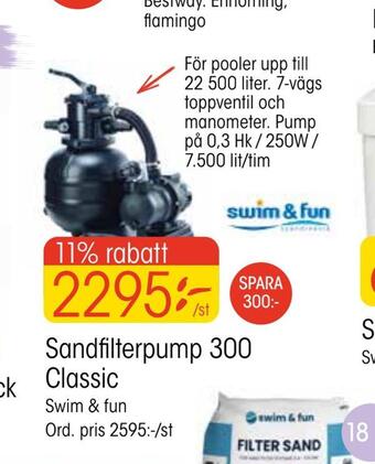 EKO Sandfilterpump 300 classic erbjuda