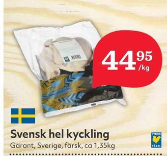 Hemköp Svensk hel kyckling erbjuda