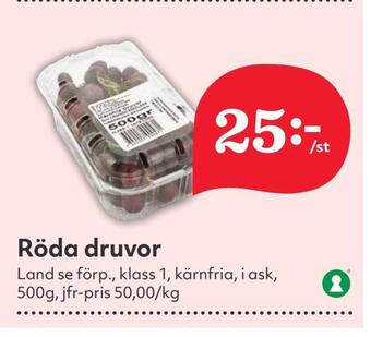 Hemköp Röda druvor erbjuda