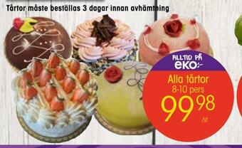 EKO Alla tårtor erbjuda