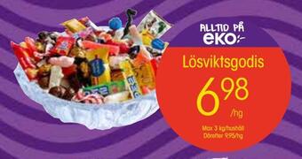 EKO Lösviktsgodis erbjuda