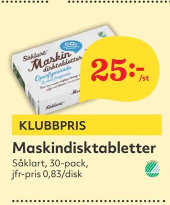 Hemköp Maskindisktabletter erbjuda