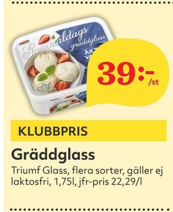 Hemköp Gräddglass erbjuda