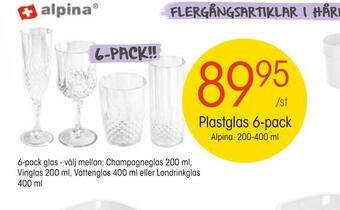 EKO Plastglas 6-pack erbjuda