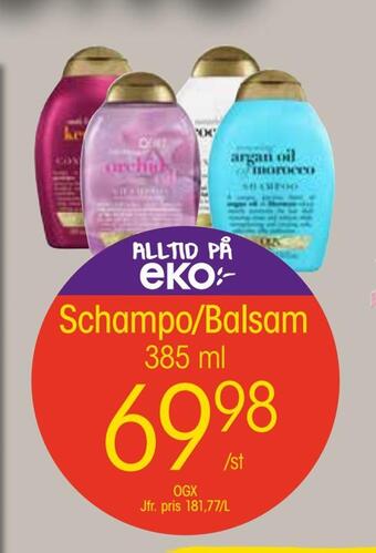 EKO Schampo/balsam erbjuda