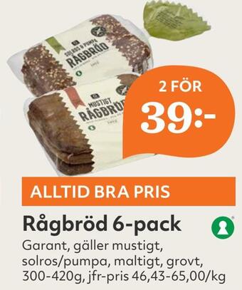 Hemköp Rågbröd 6-pack erbjuda