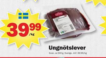 Pekås Ungnötslever erbjuda