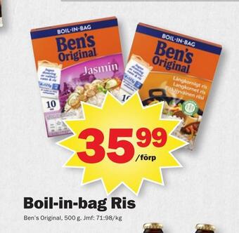 Pekås Boil-in-bag ris erbjuda