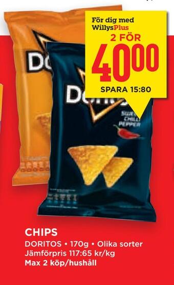 Willys Hemma Chips erbjuda