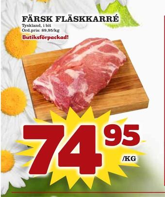 Supergrossen Färsk fläskkarré erbjuda