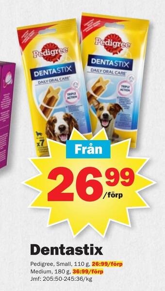 Pekås Dentastix erbjuda