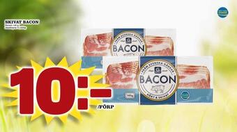 Supergrossen Skivat bacon erbjuda