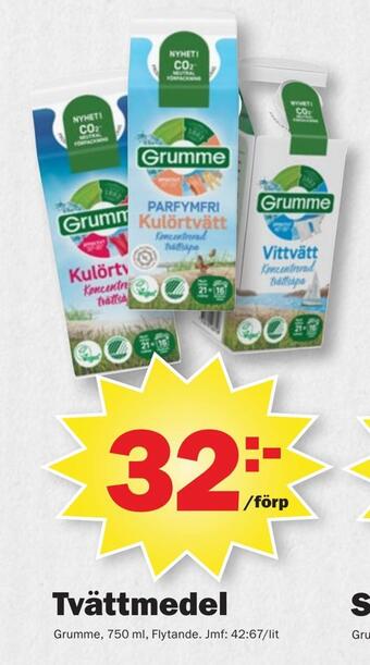 Pekås Tvättmedel erbjuda