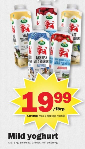 Pekås Mild yoghurt erbjuda