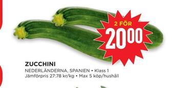 Willys Hemma Zucchini erbjuda