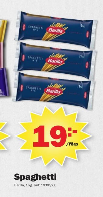 Pekås Spaghetti erbjuda