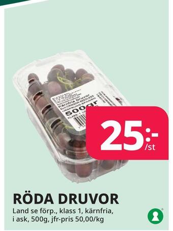 Tempo Röda druvor erbjuda
