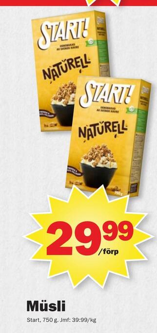Pekås Müsli erbjuda