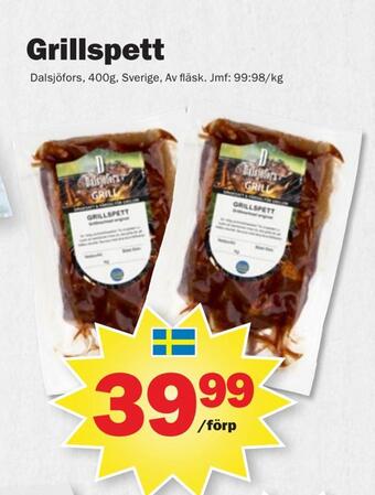 Pekås Grillspett erbjuda