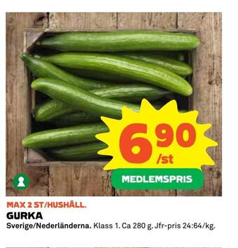 Coop Extra Gurka erbjuda