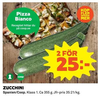 Coop Extra Zucchini erbjuda
