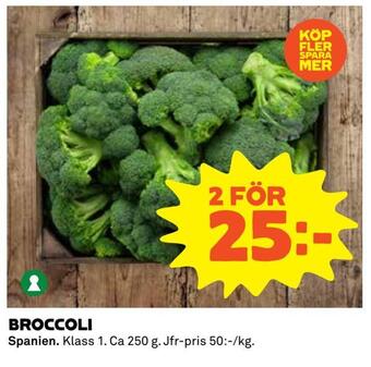 Coop Extra Broccoli erbjuda