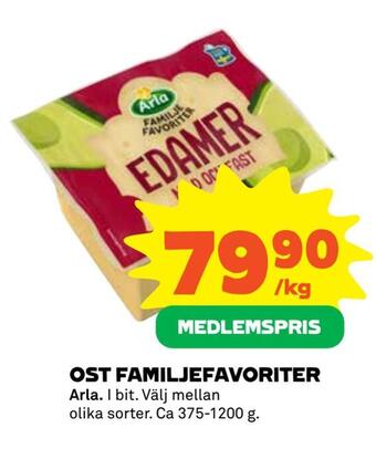 Coop Extra Ost familjefavoriter erbjuda