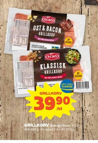Coop Extra Grillkorv erbjuda