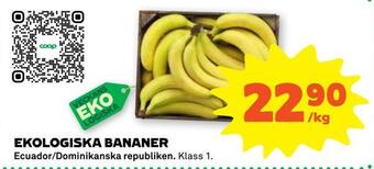 Coop Forum Ekologiska bananer erbjuda