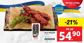 Lidl Scan nötspett erbjuda