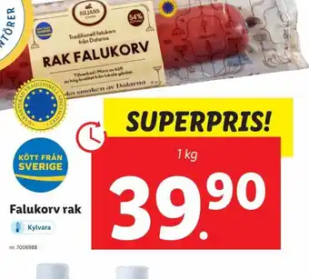 Lidl Falukorv rak erbjuda