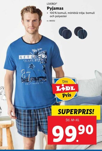 Lidl LIVERGY Pyjamas erbjuda