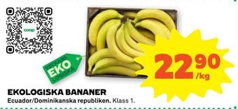 Stora Coop Ekologiska bananer erbjuda