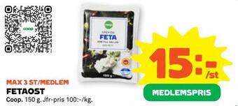 Stora Coop Fetaost erbjuda