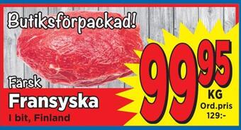 Supergrossen Fransyska erbjuda